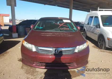 2012 Honda Civic Lx from USA, damaged, VIN 19XFB2F50CE390337